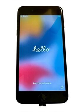 Apple iPhone 7 Plus 128GB Black AT&T Factory Reset Tested Working No Charger